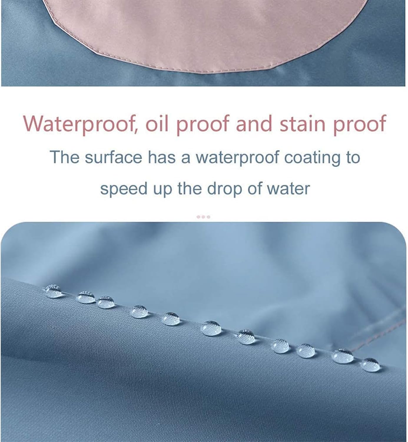 Kitchen Apron for Women with Big Front Pocket Hand-Wiping Waterproof Apron for Kitchen